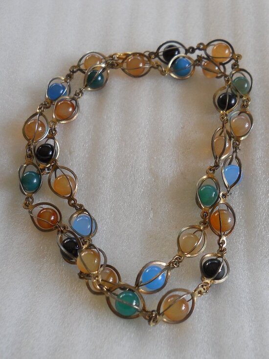 Fashion Jewelry Jewelry - Caged Bead Necklace  531